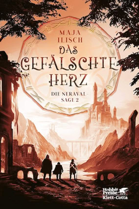 Cover Maja Ilisch: Die Neravalsage 2 – Das gefälschte Herz (Klett-Cotta)